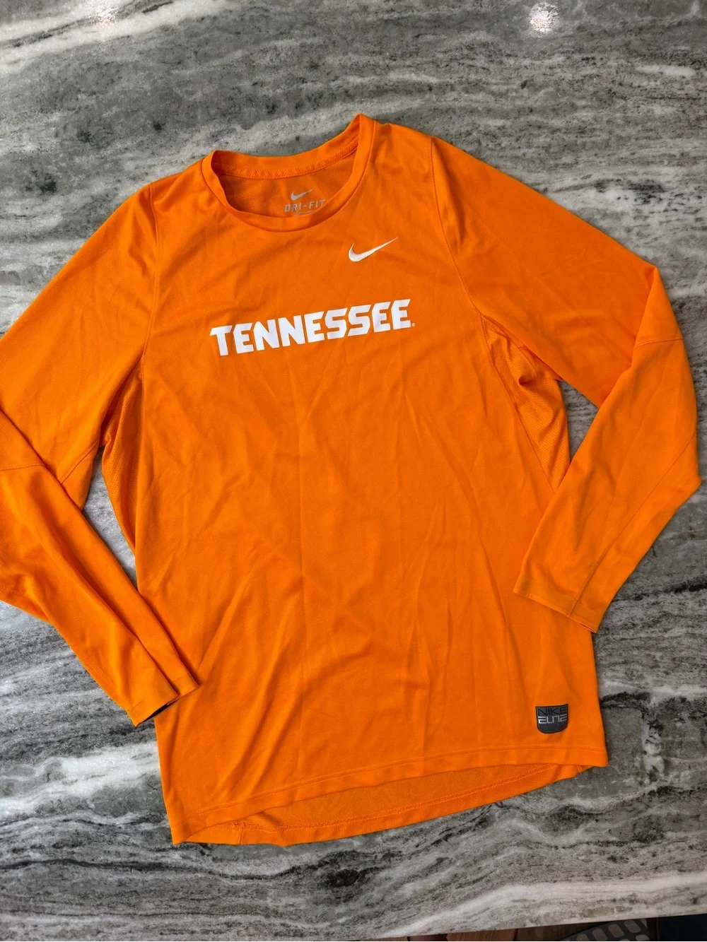 Nike Orange Long Sleeve Tennessee Top Men’s Large